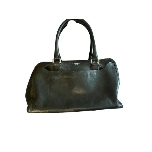 Coach Black Leather Satchel - Picture 11 of 16